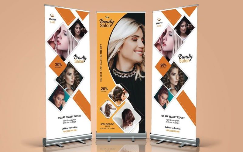 Modelli Grafica Stampa Roll Up Cartelli Espositori Online